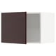 METOD Wall cabinet, white Askersund/dark brown ash effect, 60x37x40 cm