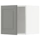 METOD Wall cabinet, white/Bodbyn grey, 40x37x40 cm
