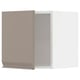 METOD Wall cabinet, white/Upplöv matt dark beige, 40x37x40 cm