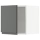 METOD Wall cabinet, white/Voxtorp dark grey, 40x37x40 cm