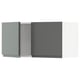 METOD Wall cabinet with 2 doors, white/Voxtorp dark grey, 80x37x40 cm