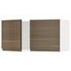 METOD Wall cabinet with 2 doors, white/Voxtorp walnut effect, 80x37x40 cm