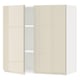 METOD Wall cabinet with shelves/2 doors, white/Voxtorp high-gloss light beige, 80x37x80 cm