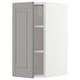 METOD Wall cabinet with shelves, white/Bodbyn grey, 30x37x60 cm