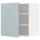 METOD Wall cabinet with shelves, white/Kallarp light grey-blue, 60x37x60 cm