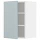 METOD Wall cabinet with shelves, white/Kallarp light grey-blue, 40x37x60 cm