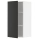 METOD Wall cabinet with shelves, white/Nickebo matt anthracite, 40x37x80 cm