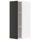 METOD Wall cabinet with shelves, white/Nickebo matt anthracite, 30x37x80 cm
