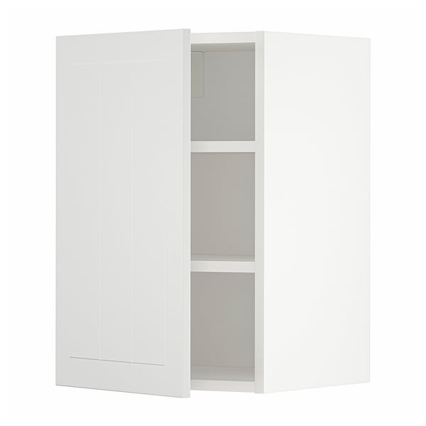 METOD Wall cabinet with shelves, white/Stensund white, 40x37x60 cm
