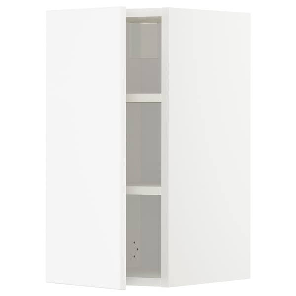 METOD Wall cabinet with shelves, white/Veddinge white, 30x37x60 cm