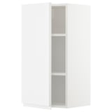 METOD Wall cabinet with shelves, white/Voxtorp high-gloss/white, 40x37x80 cm