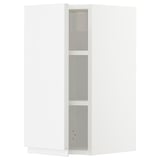METOD Wall cabinet with shelves, white/Voxtorp high-gloss/white, 30x37x60 cm