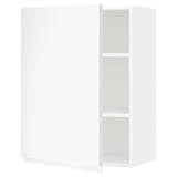 METOD Wall cabinet with shelves, white/Voxtorp matt white, 60x37x80 cm