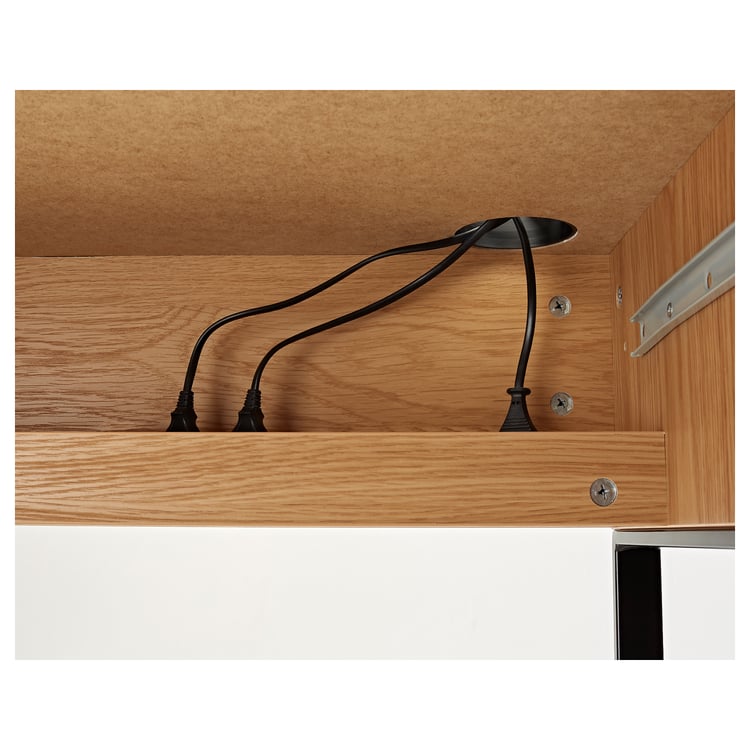 MICKE desk, oak effect, 73x50 cm IKEA