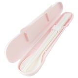 MIDDAGSGÄST Chopsticks and spoon set with case, pink