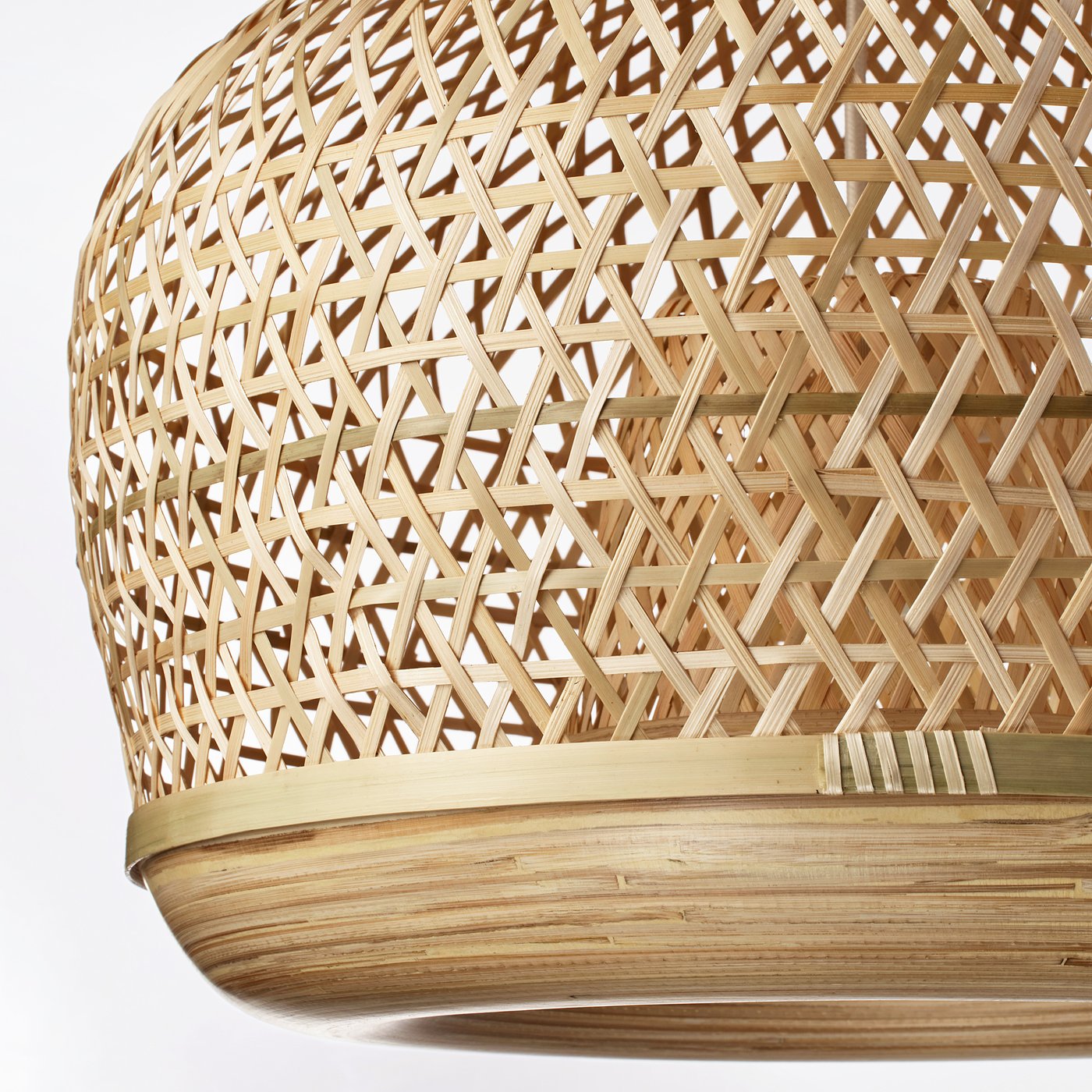 MISTERHULT pendant lamp, bamboo/handmade, 45 cm - IKEA