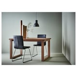 MÖRBYLÅNGA Table, oak veneer brown stained, 160x85 cm
