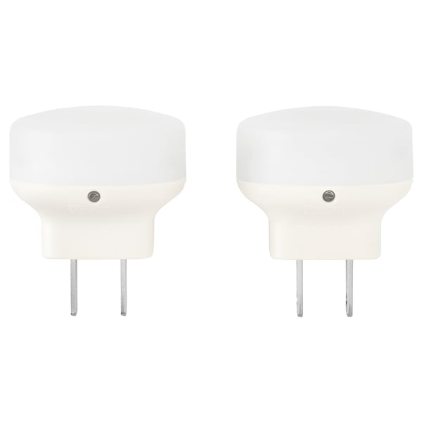 MÖRKRÄDD LED nightlight with sensor, white