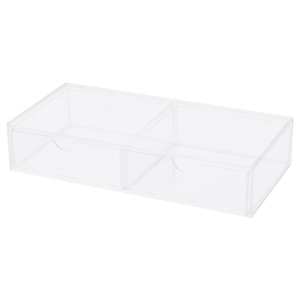 MOJAN Make-up storage with 2 drawers, 25x12 cm