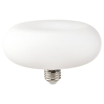MOLNART LED bulb E26 120 lumen, donut-shaped opal white, 2400 K 150 mm
