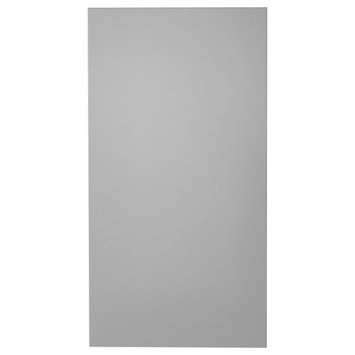 A grey rectangular panel, likely a part of a kitchen hood.