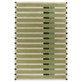 MOSKITGRÄS Rug, low pile, green/handmade, 200x300 cm