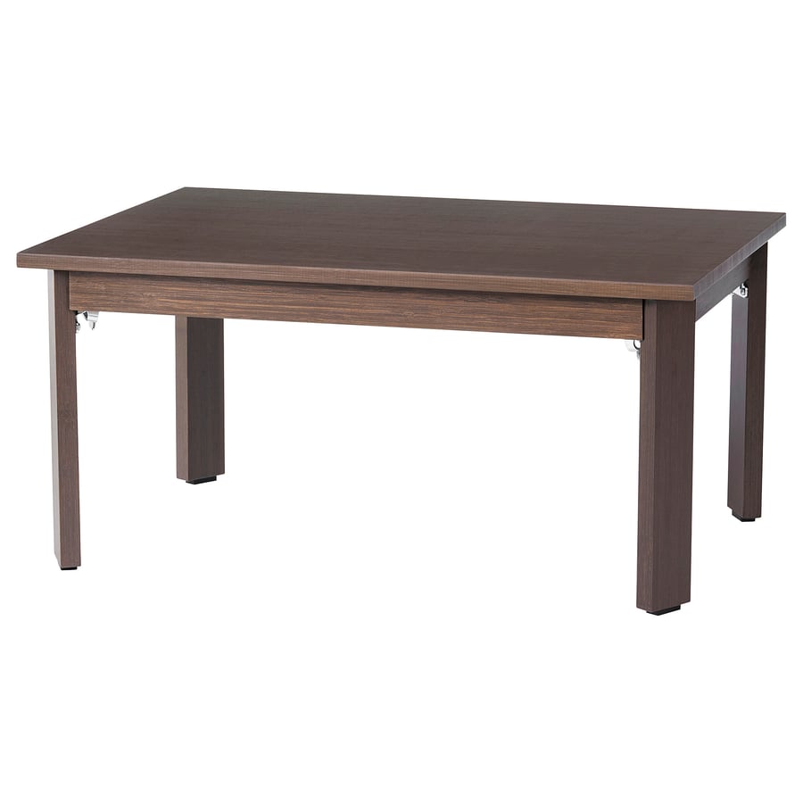 MOXBODA coffee table, foldable/brown, 65x45 cm IKEA