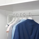 MULIG Clothes rack, white, 74x90 cm
