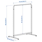 MULIG Clothes rack, white, 74x90 cm