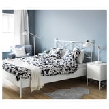 MUSKEN Bedside table, white, 45x58 cm