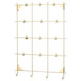 MYRHEDEN Memo board with clips, brass-colour