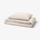 NATTJASMIN Duvet cover and pillowcase, light beige, 150x200/50x60 cm