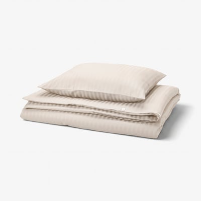 NATTJASMIN Duvet cover and pillowcase, light beige, 150x200/50x60 cm