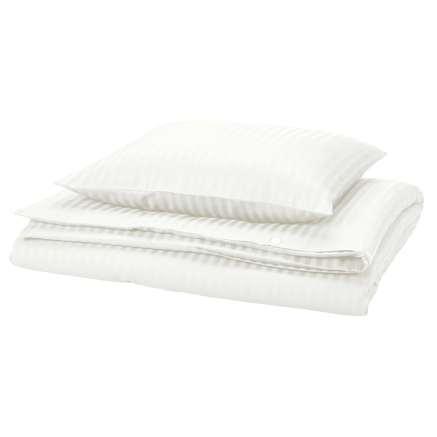 NATTJASMIN Duvet cover and pillowcase, white, 150x200/50x60 cm