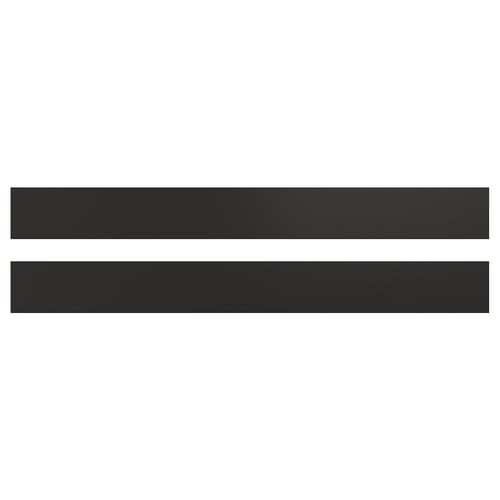 Modern black rectangular strips; stylish NICKEBO design.