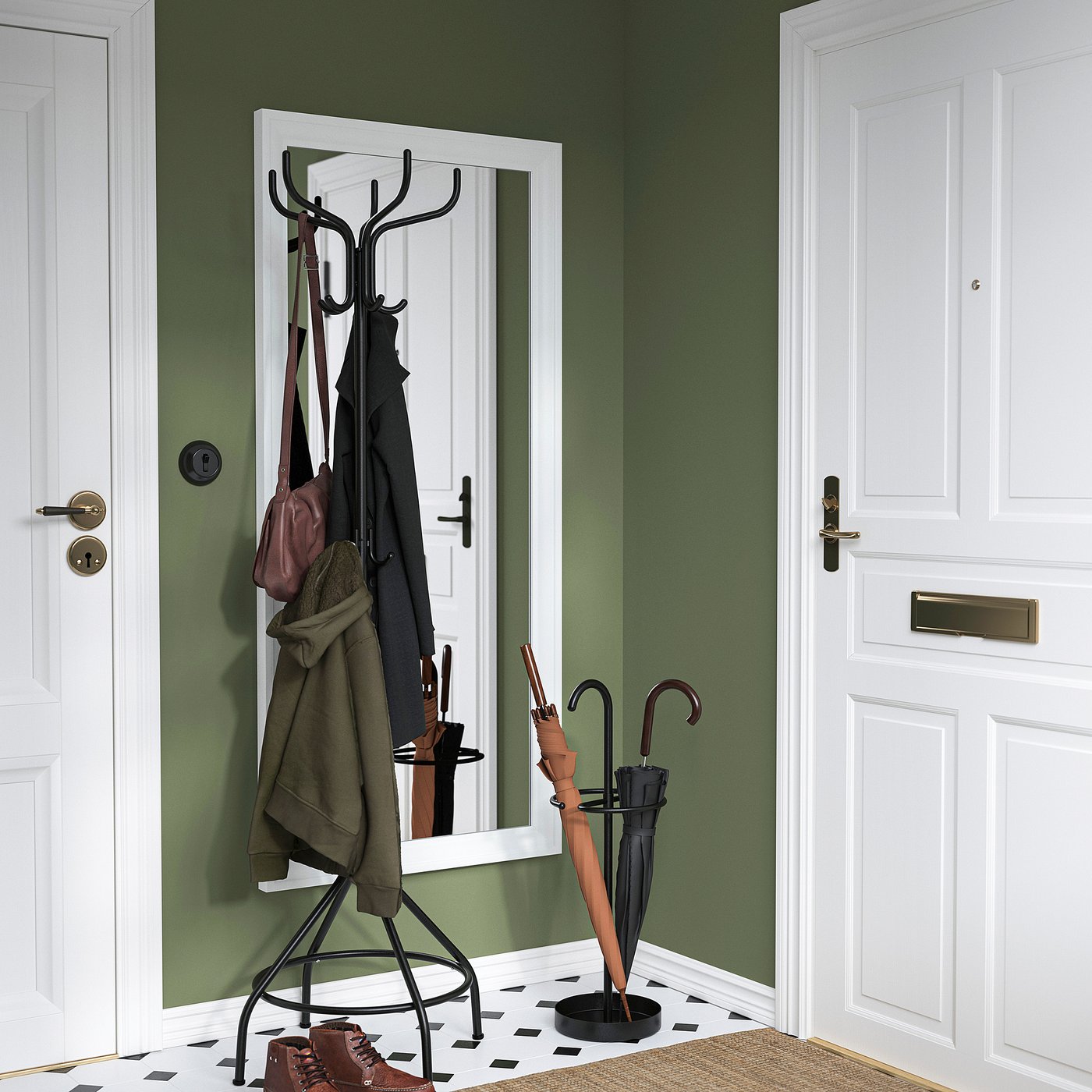 NIPÅSEN umbrella stand, black, 76 cm - IKEA