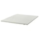 NISSEHOLM white mattress pad, textured, removable & washable polyester cover.