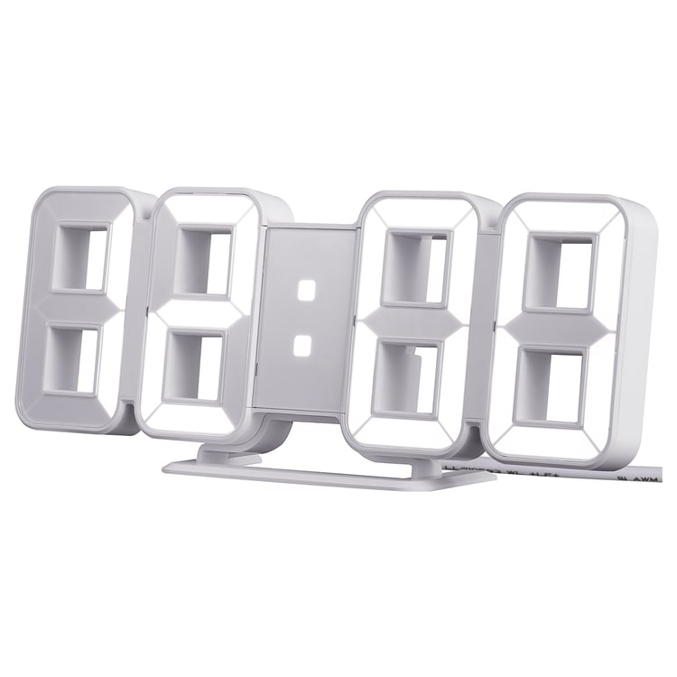 NOLLÅTTA alarm clock, white IKEA