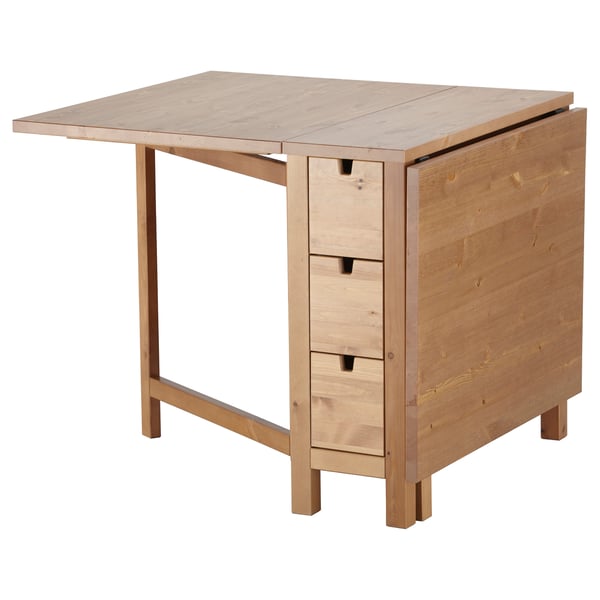 NORDEN gateleg table, antique stain, 26/87/148x80 cm IKEA