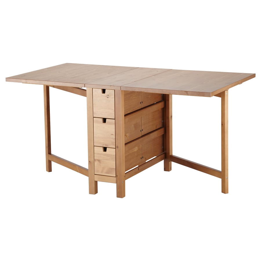NORDEN gateleg table, antique stain, 26/87/148x80 cm IKEA