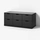 NORDLI Chest of 6 drawers, anthracite, 120x54 cm