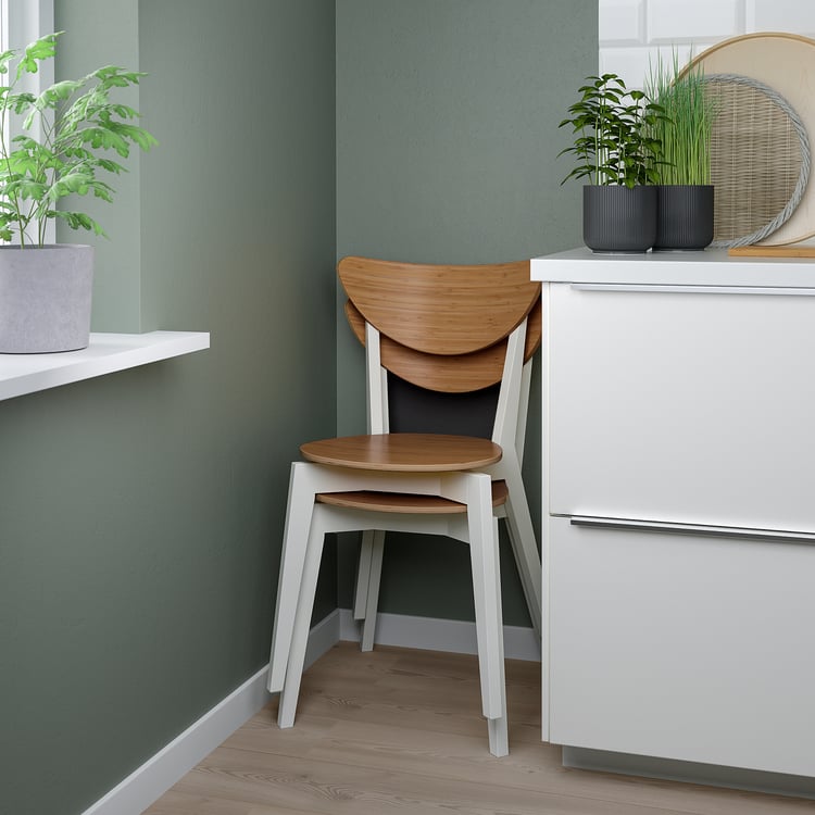 NORDMYRA Chair, bamboo/white - IKEA