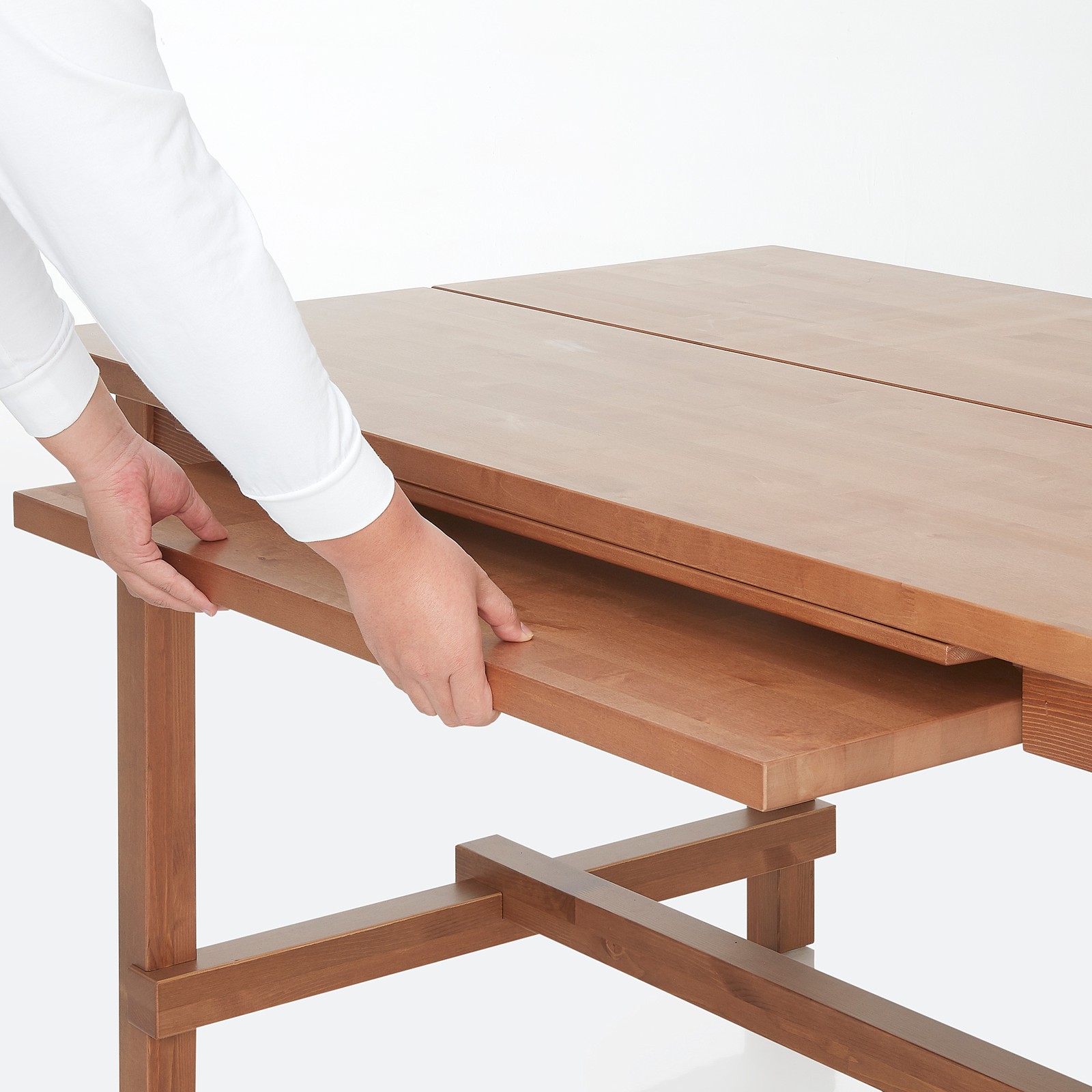 NORDVIKEN Extendable table, birch, 152/223x95 cm IKEA