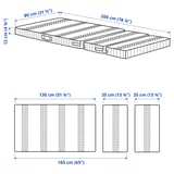 ÖMSINT Pocket spring mattress for ext bed, 80x200 cm