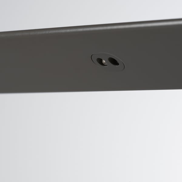 ÖVERSIDAN LED wardrobe lighting strp w sensor, dimmable dark grey, 46 cm