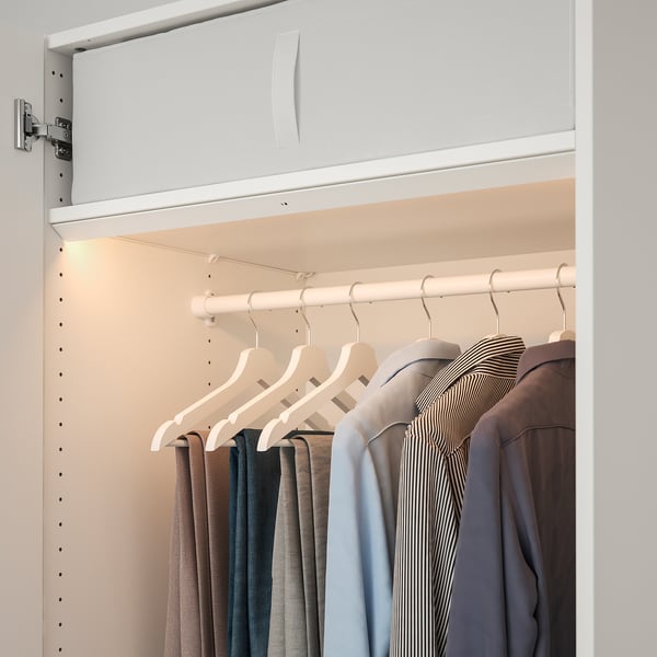 ÖVERSIDAN LED wardrobe lighting strp w sensor, dimmable white, 71 cm