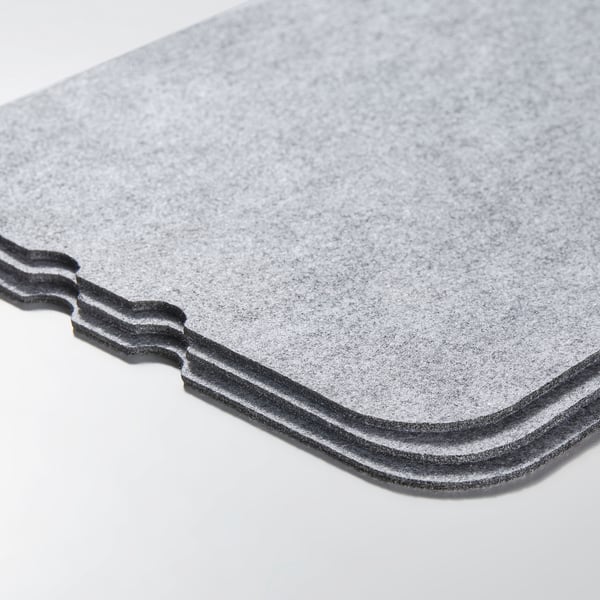 ÖVERSIKTLIG Place mat for trolley, set of 3
