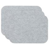 ÖVERSIKTLIG Place mat, set of 3, light grey