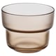 OLIVTRAST Glass, light brown, 29 cl