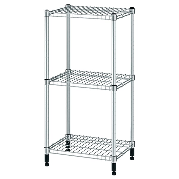 OMAR Shelving unit, galvanised, 46x36x94 cm IKEA